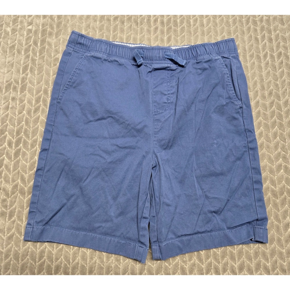 Vineyard Vines Boys Blue Chino Shorts Size Large 18 Elastic Waist Drawstrings